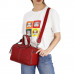 Женская кожаная сумка 8708 WINE RED